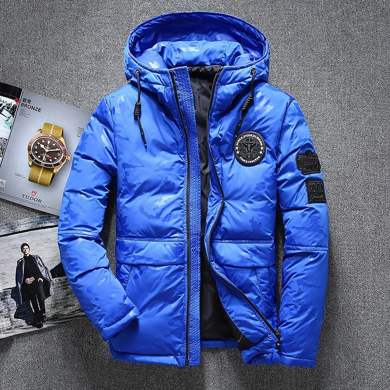 West Louis: Arctic Explorer Parka - Conquer Winter in Style! Cozy White Duck Down, Minus 20 Degrees Ready.